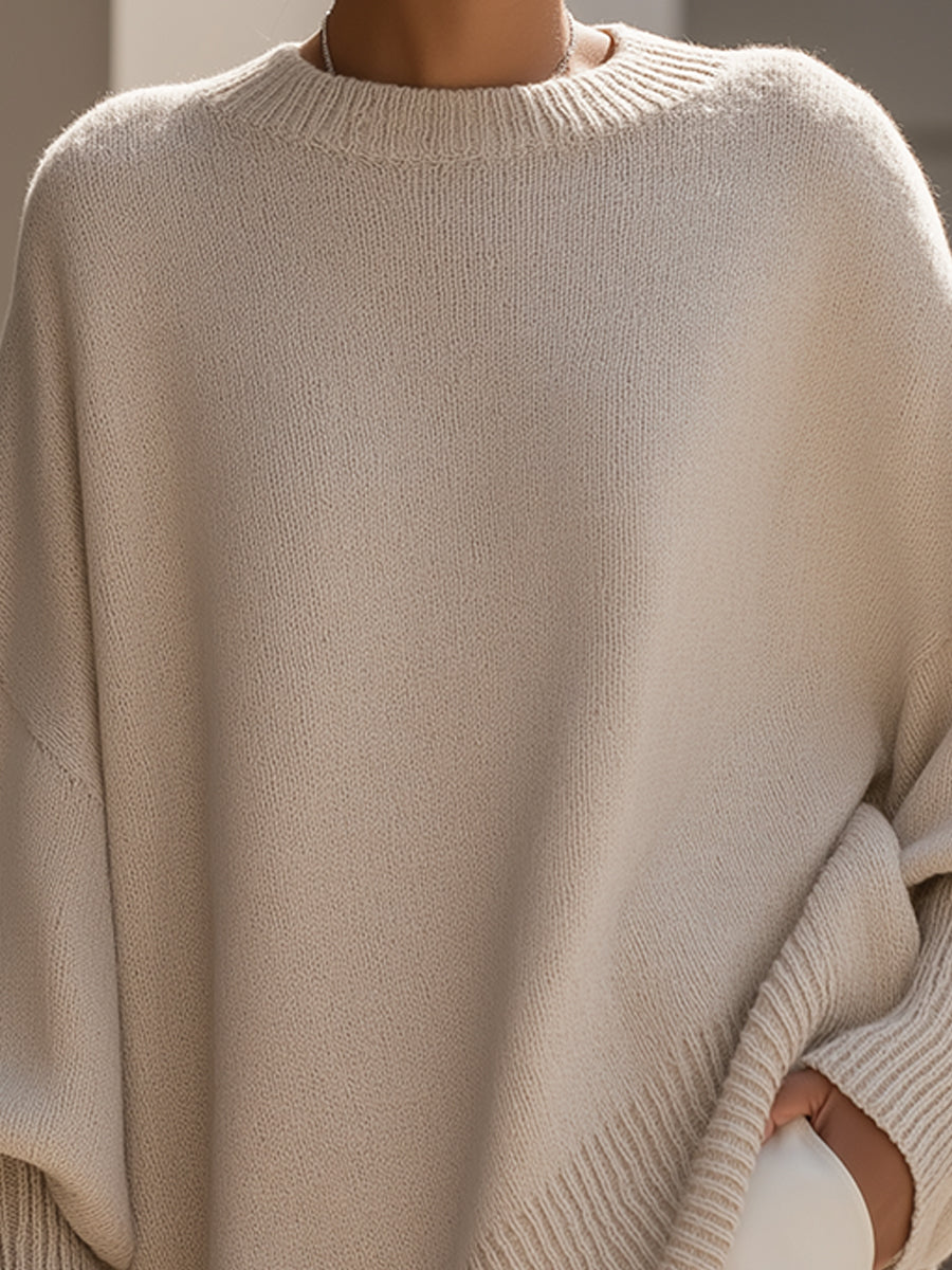Van Delft Mode® | Oversized Lange Modieuze Trui