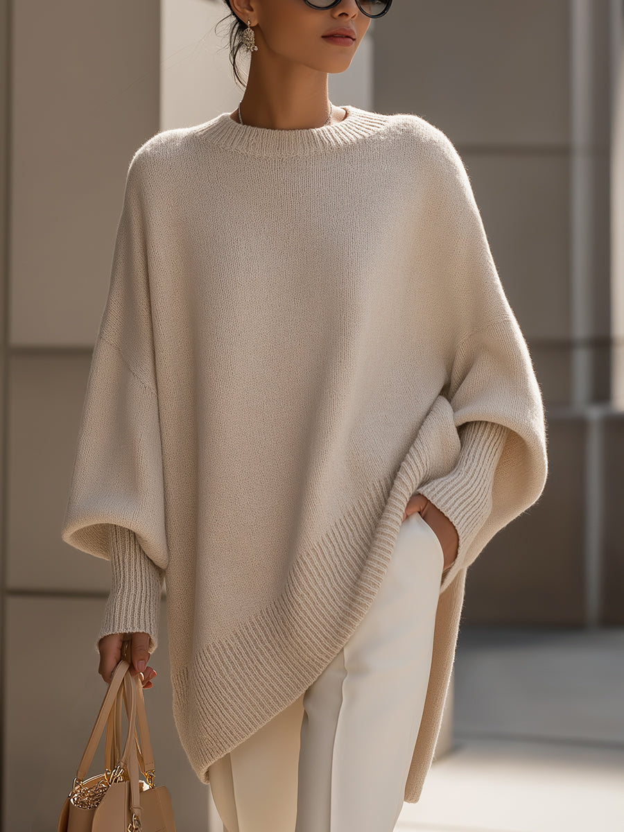Van Delft Mode® | Oversized Lange Modieuze Trui