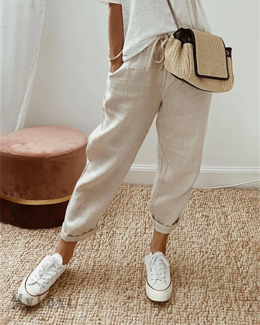 Van Delft Mode® | Elegante linnen zomerbroek