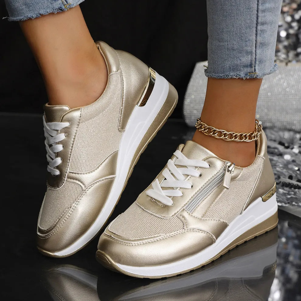 Elten® | Orthopedische sneakers met veters en een zijrits voor dames