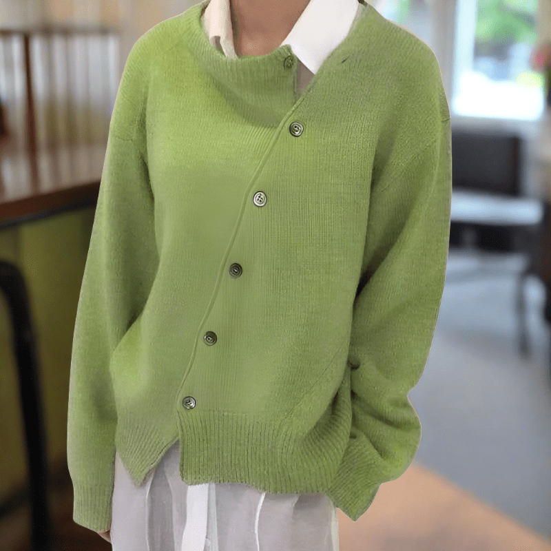 Van Delft Mode® | Cardigan Met Knoopjes