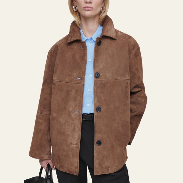 Van Delft Mode® | Collared Suede Jacket