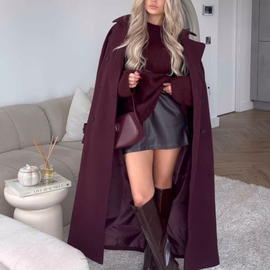 Van Delft Mode® | Classy Burgundy Jas