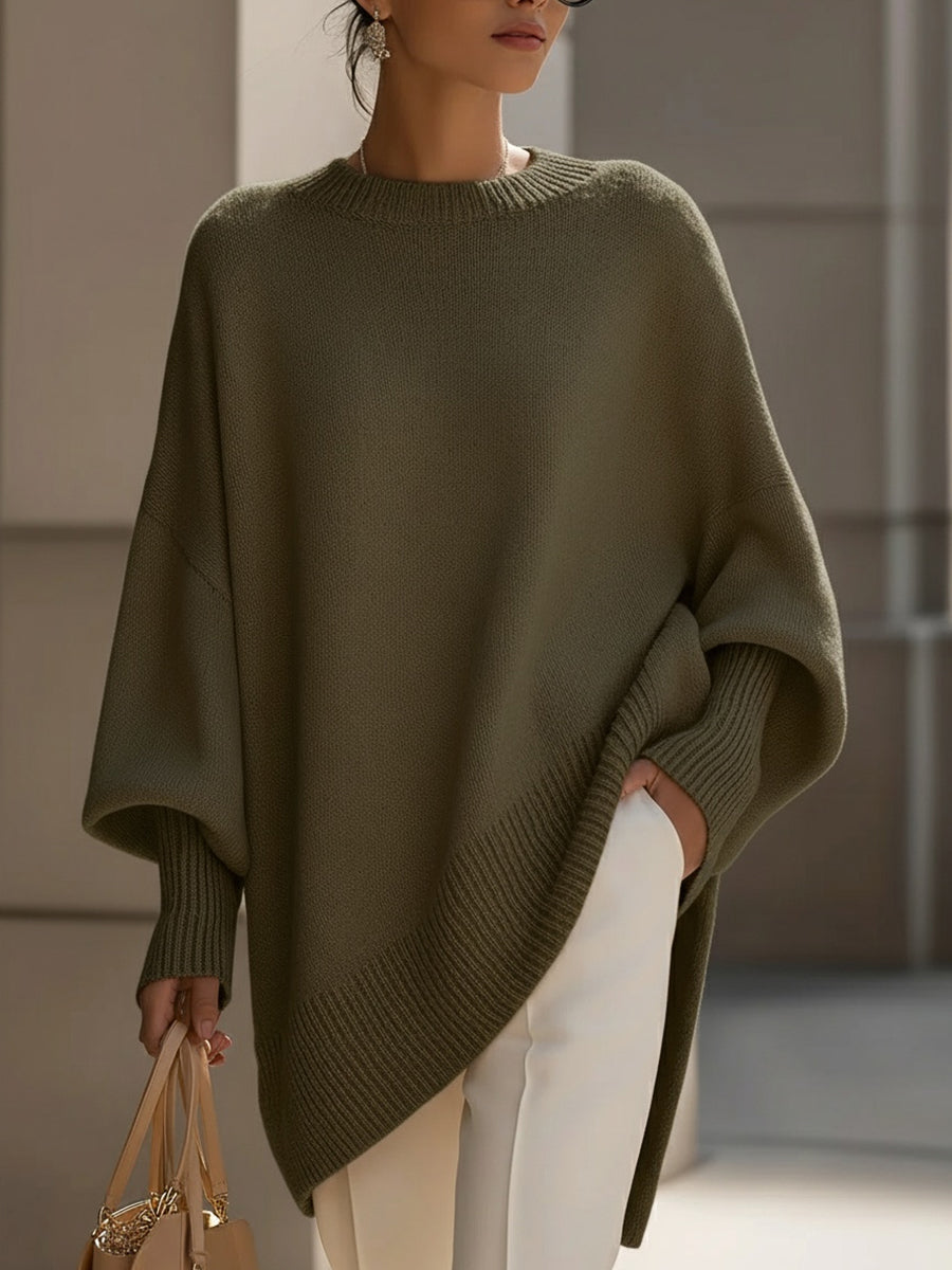 Van Delft Mode® | Oversized Lange Modieuze Trui