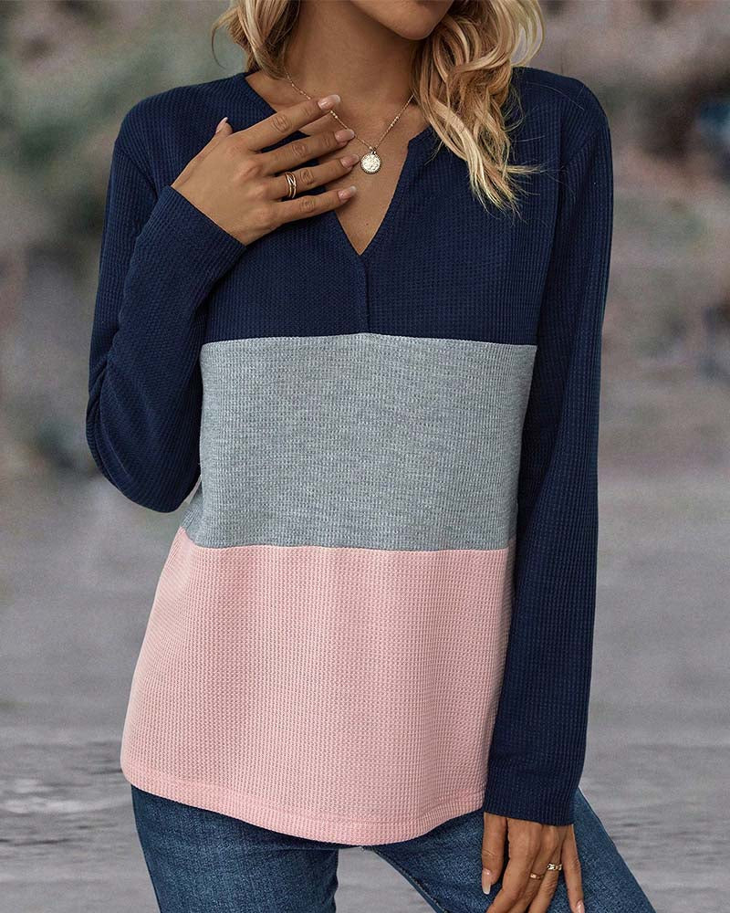 Van Delft Mode® | Kleurrijke Top met Kraag