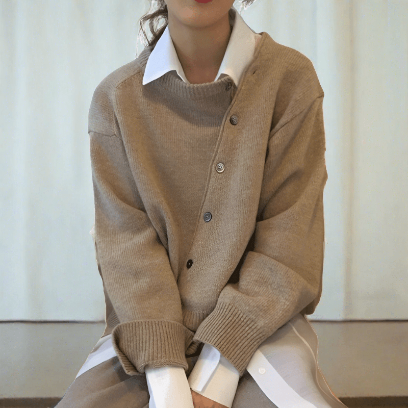 Van Delft Mode® | Cardigan Met Knoopjes
