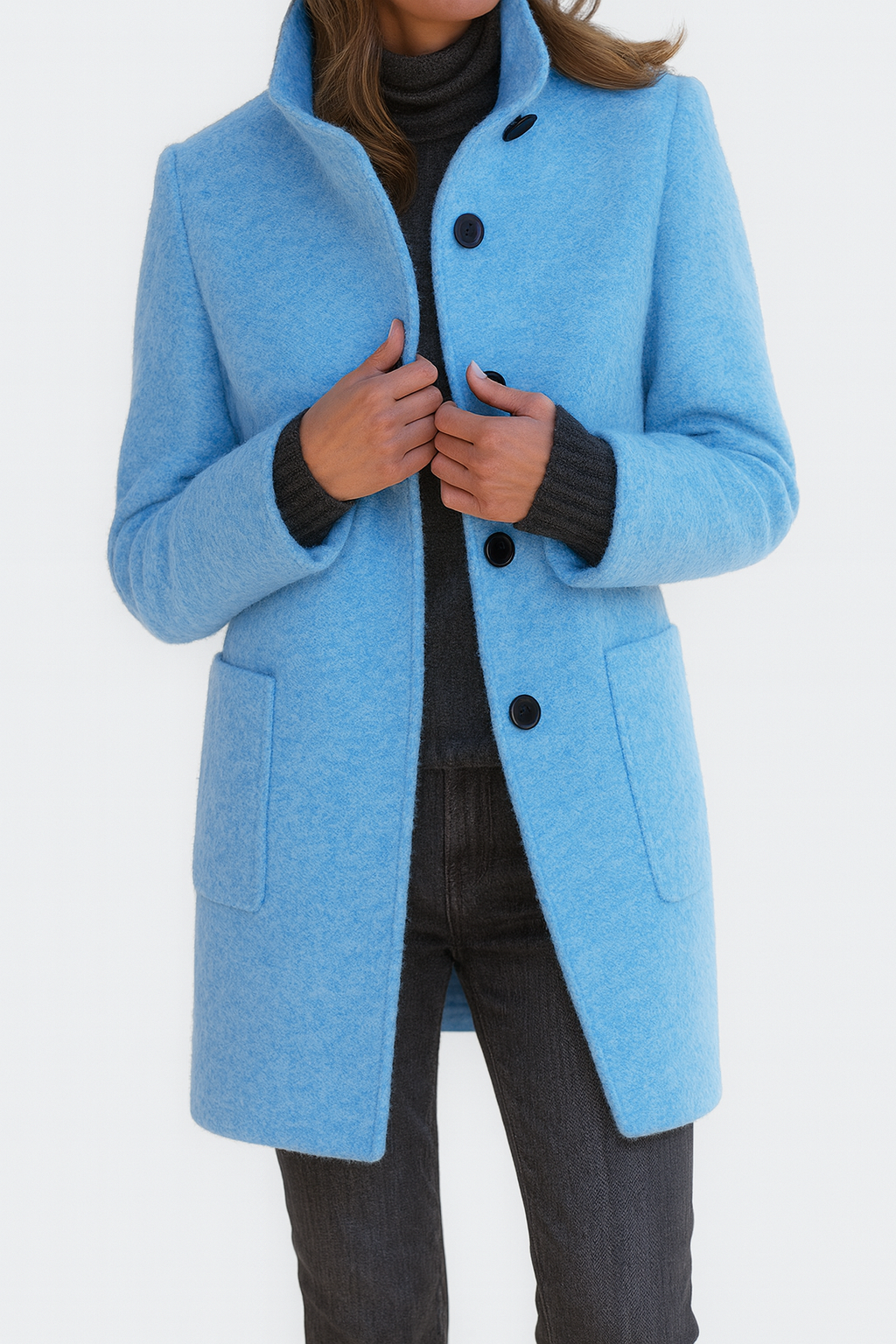 Van Delft Mode® | Damesjas met hoge kraag