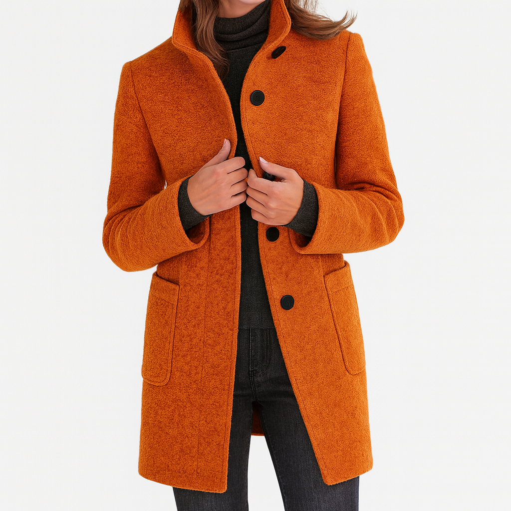 Van Delft Mode® | Damesjas met hoge kraag