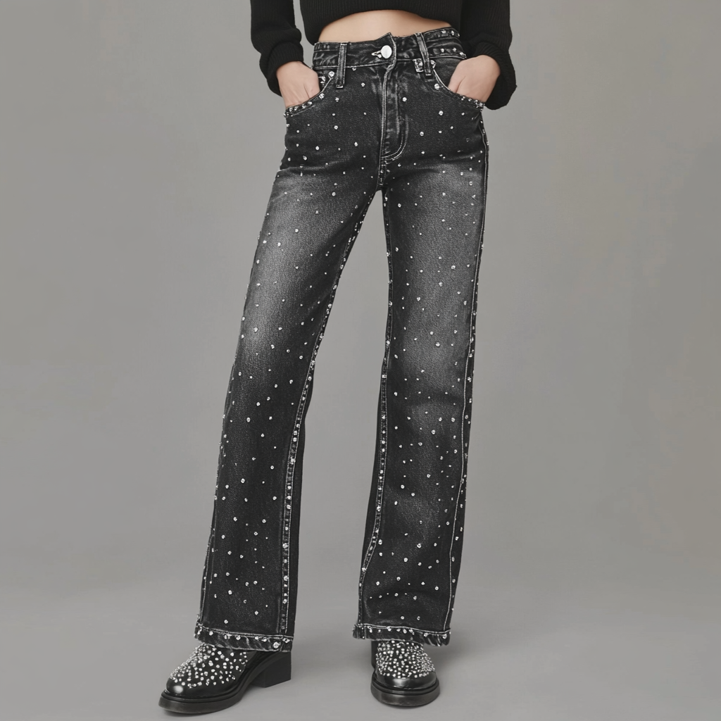 Van Delft Mode® | Glitter Spijkerbroek