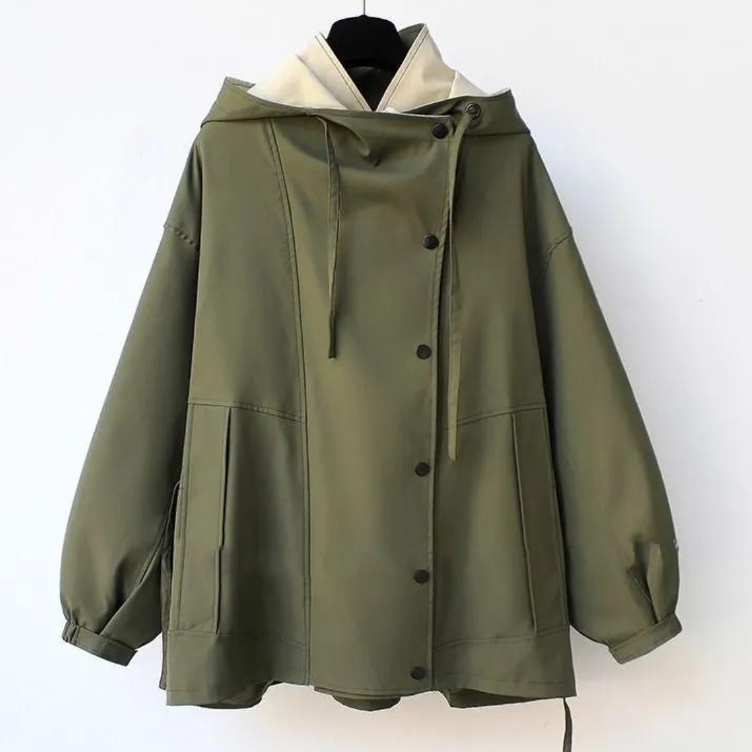 Van Delft Mode® | Moderne Tweekleurige Trenchcoat