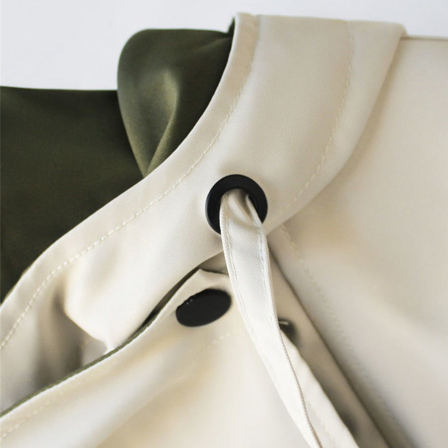 Van Delft Mode® | Moderne Tweekleurige Trenchcoat