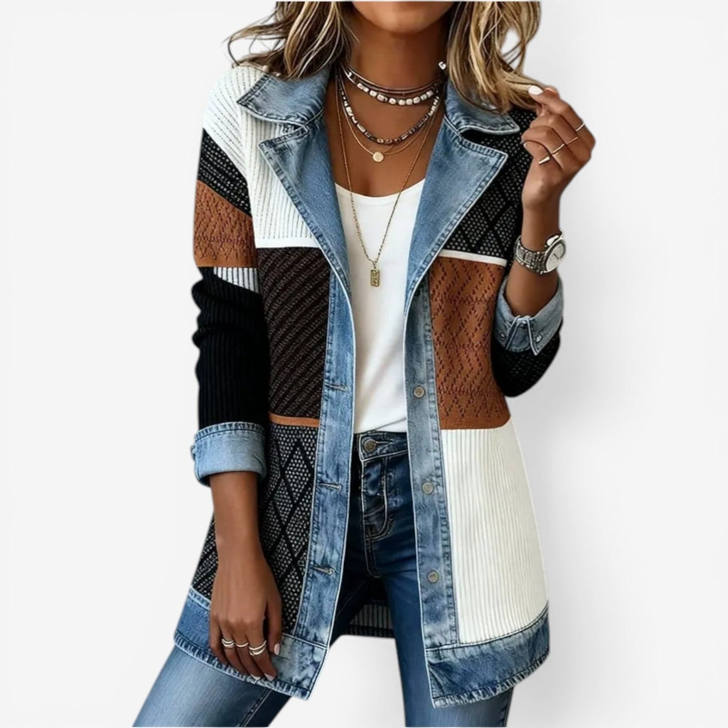 Van Delft Mode® | Zachte Denim Cardigan