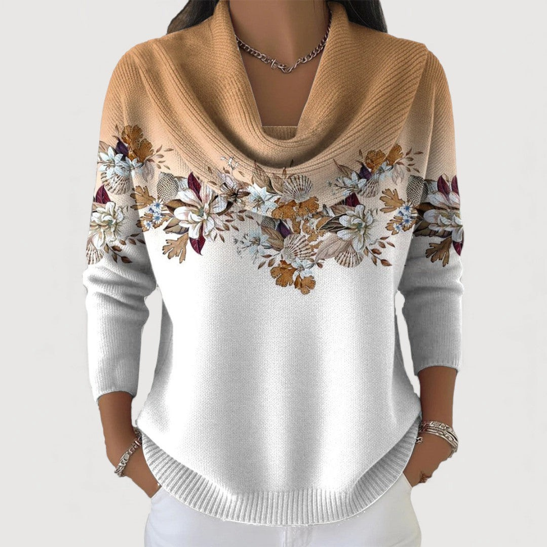 Van Delft Mode®| Alora bloemen trui (TIJDELIJK 1+1 GRATIS)