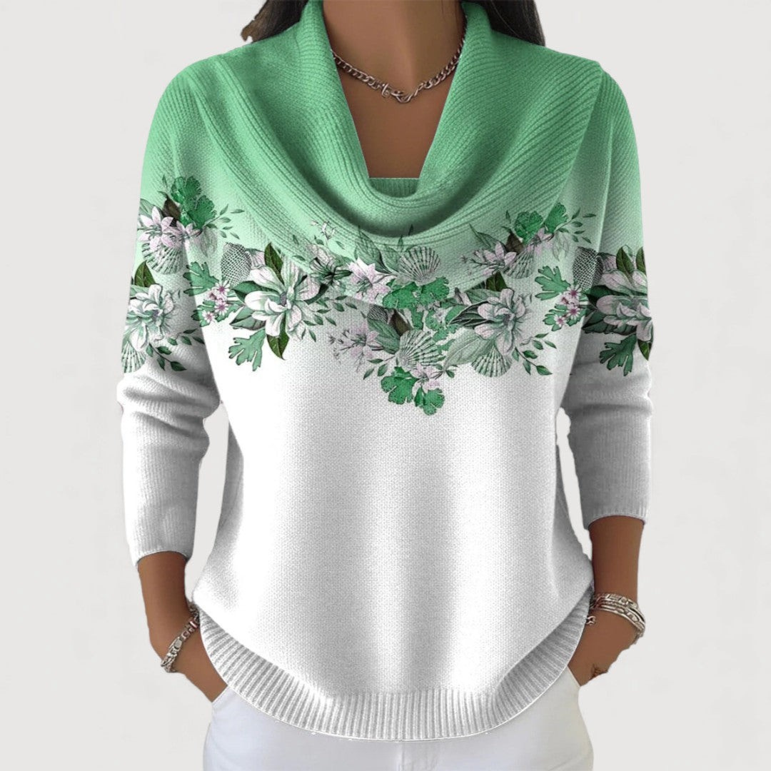 Van Delft Mode®| Alora bloemen trui (TIJDELIJK 1+1 GRATIS)