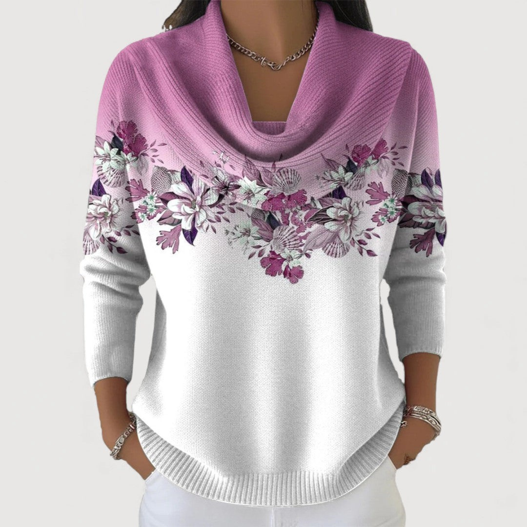 Van Delft Mode®| Alora bloemen trui (TIJDELIJK 1+1 GRATIS)
