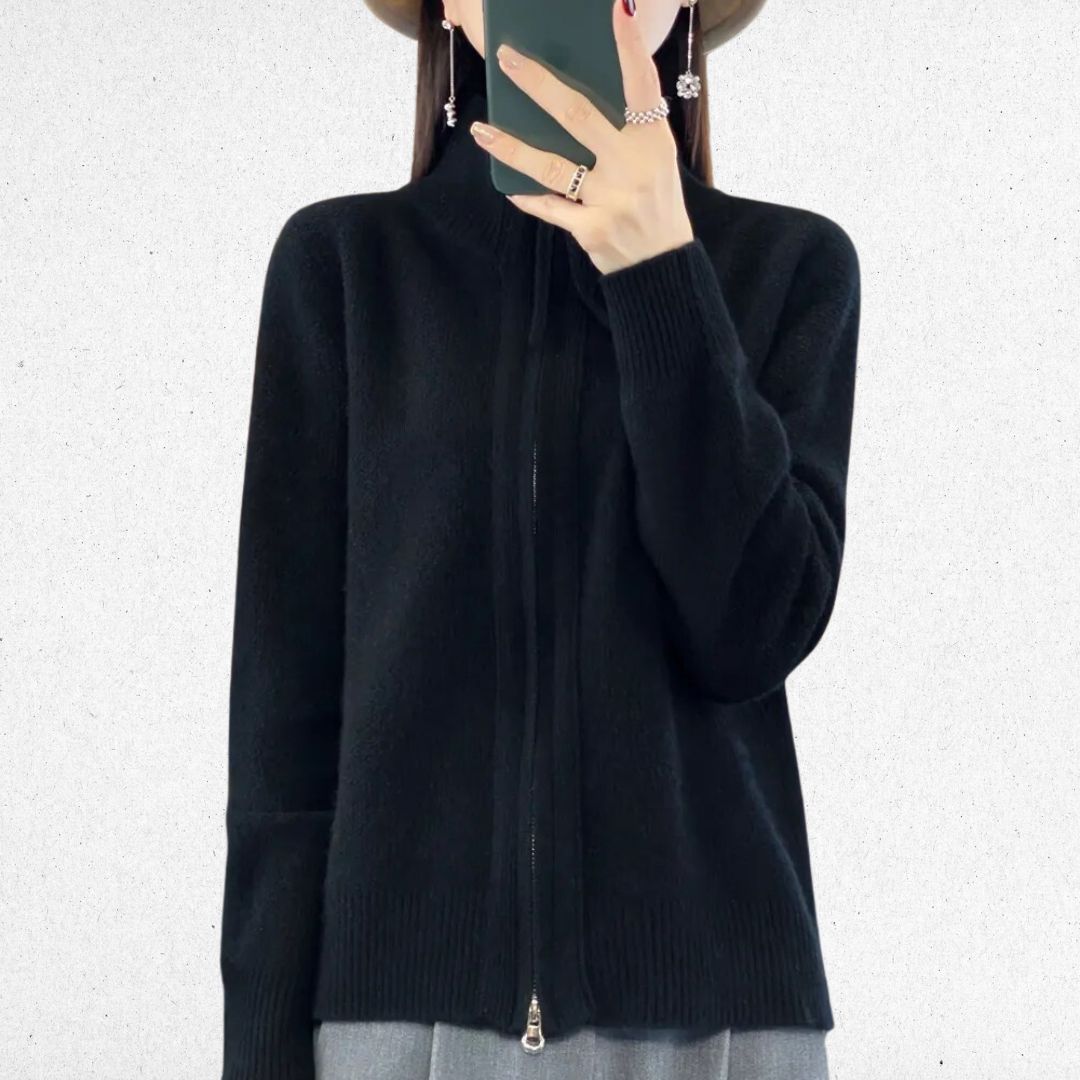 Van Delft Mode® | Comfortabele Zip-Up Cardigan