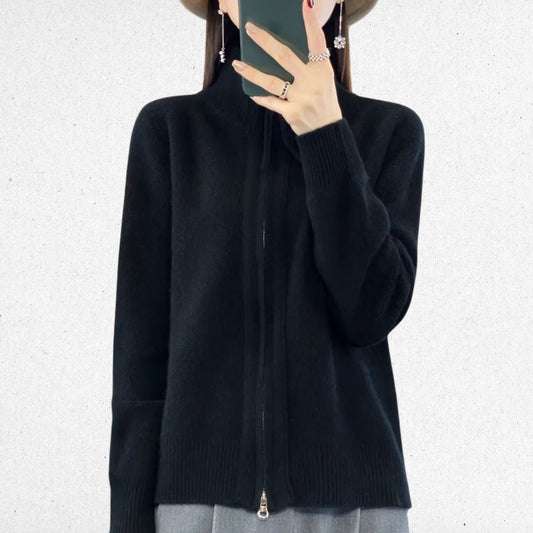 Van Delft Mode® | Comfortabele Zip-Up Cardigan
