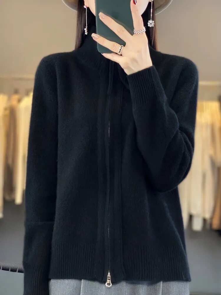 Van Delft Mode® | Comfortabele Zip-Up Cardigan