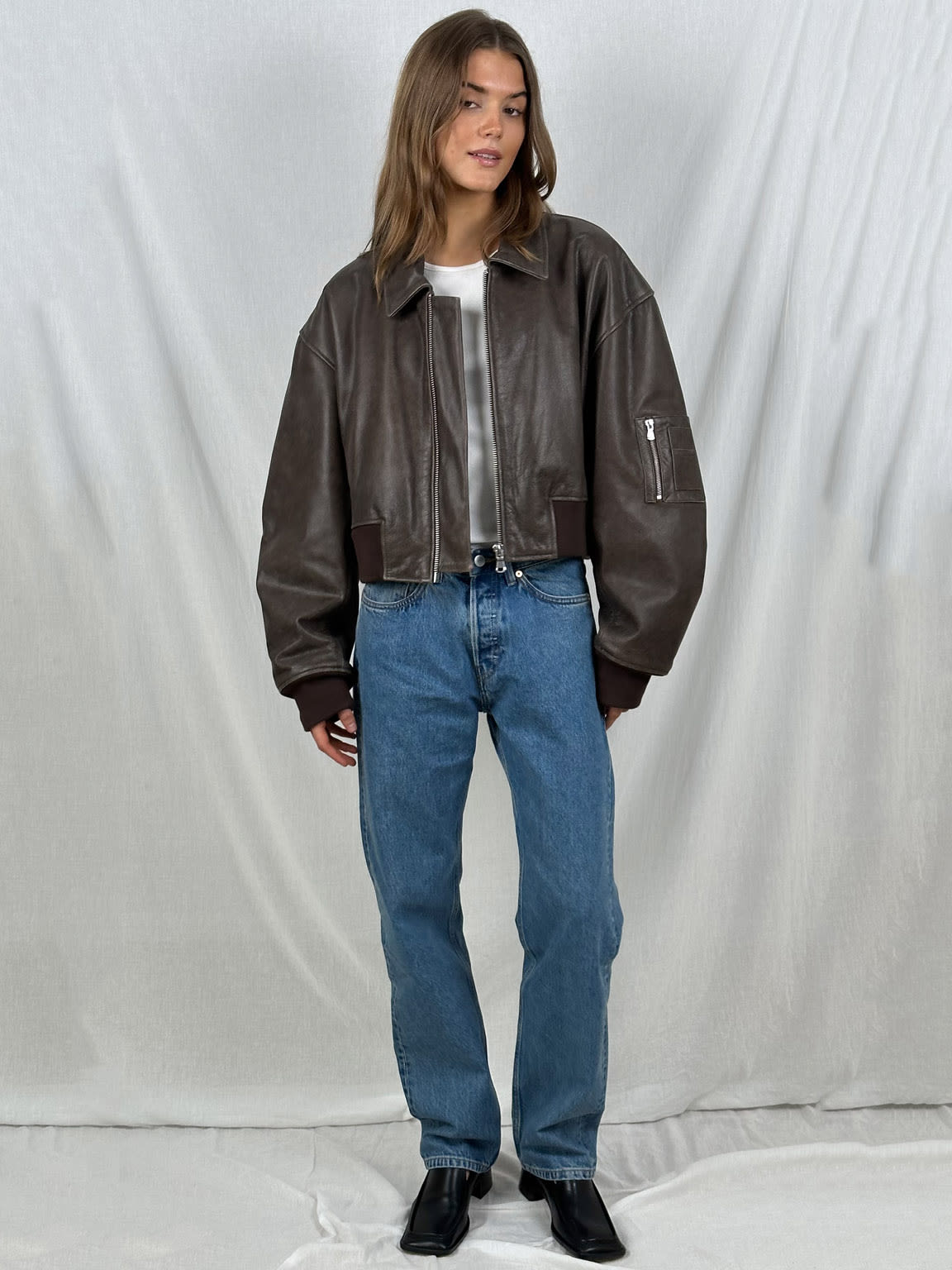 Van Delft Mode® | Cropped Bomber