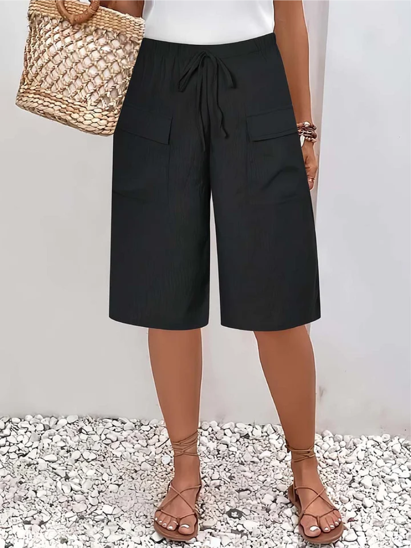 Van Delft Mode® | Korte broek met elastische tailleband