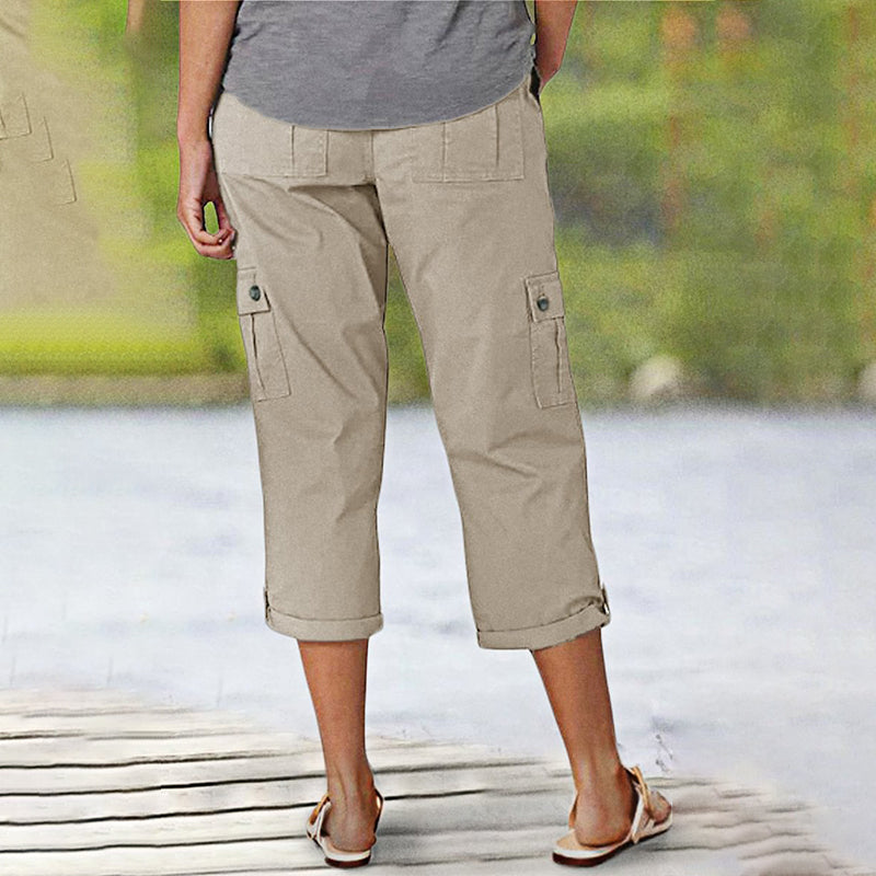 Van Delft Mode®| Capri Broek met Meerdere Zakken en Comfortabele Pasvorm voor Maximale Bewegingsvrijheid