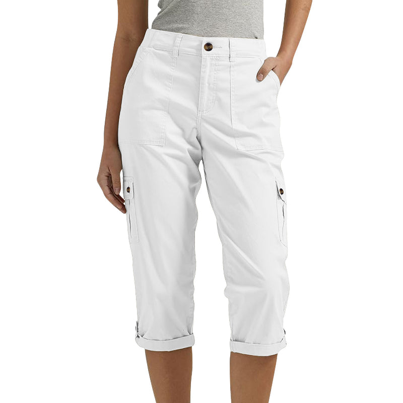 Van Delft Mode®| Capri Broek met Meerdere Zakken en Comfortabele Pasvorm voor Maximale Bewegingsvrijheid
