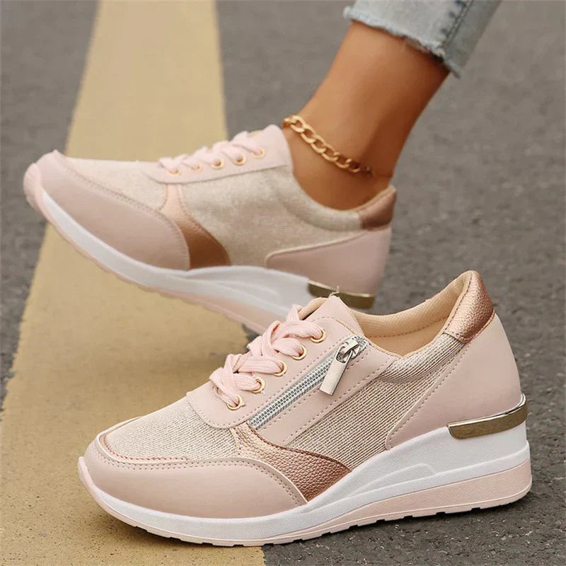Elten® | Orthopedische sneakers met veters en een zijrits voor dames