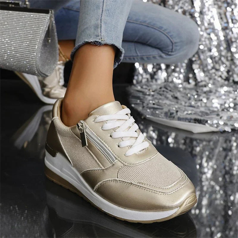 Elten® | Orthopedische sneakers met veters en een zijrits voor dames